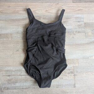 Ivivva Black Leotard – Size 8 – Crisscross Back Dance Leo